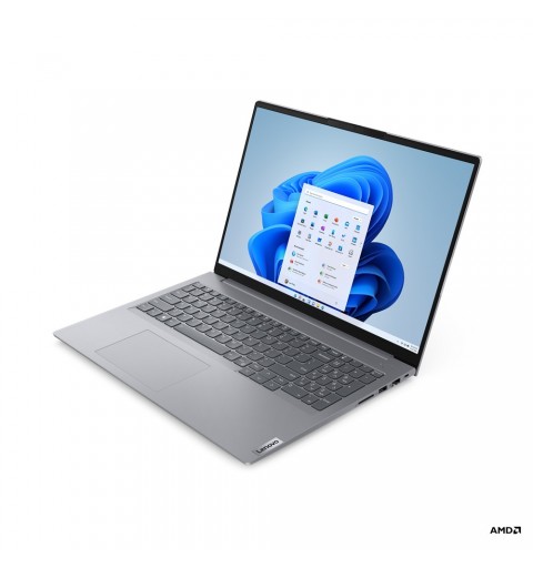 Lenovo ThinkBook 16 Laptop 40.6 cm (16") WUXGA AMD Ryzen™ 5 7530U 16 GB DDR4-SDRAM 512 GB SSD Wi-Fi 6 (802.11ax) Windows 11 Pro
