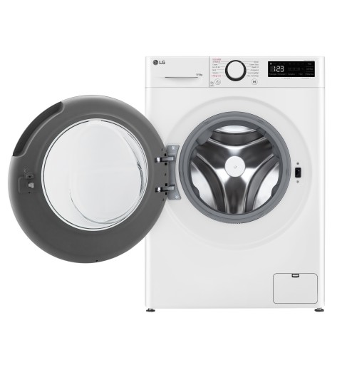 LG D4R3009NSWW Waschtrockner Freistehend Frontlader Weiß D