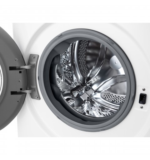 LG D4R3009NSWW machine à laver avec sèche linge Pose libre Charge avant Blanc D