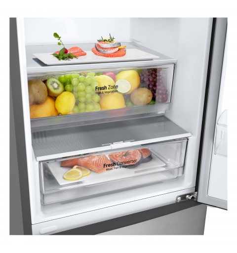 LG GBP52PYNBN Frigorifero combinato, Classe B, 384L, Fresh Converter, No frost, Argento