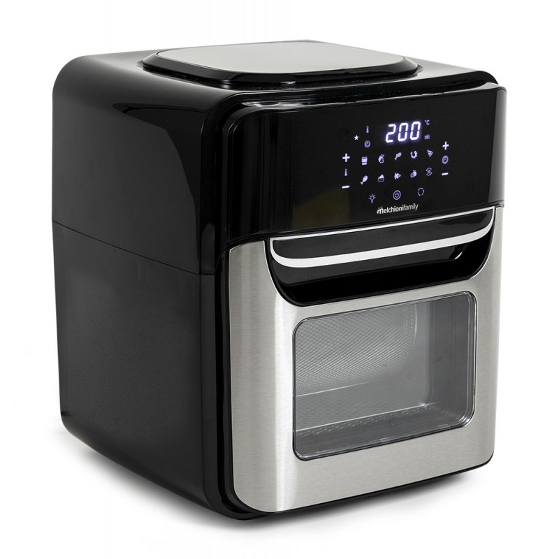 Melchioni 118340034 fryer Single 12 L Stand-alone 1700 W Hot air fryer Black, Stainless steel