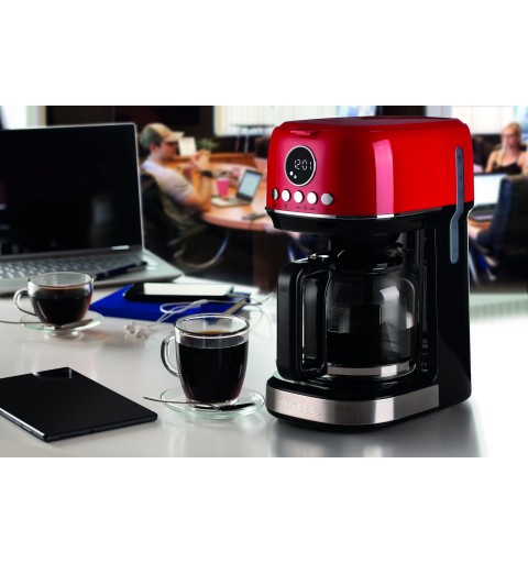 Ariete 1396 Macchina da caffè con filtro Moderna, Caffè americano, Capacità fino a 15 tazze, Base riscaldante, Display LCD,