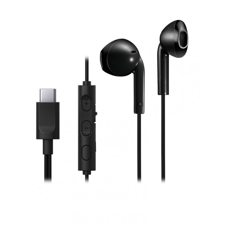 JVC HA-FR17UC Auriculares Alámbrico Dentro de oído Llamadas Música USB Tipo C Negro