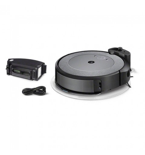 iRobot Roomba Combo i5 aspirapolvere robot Senza sacchetto Nero, Grigio