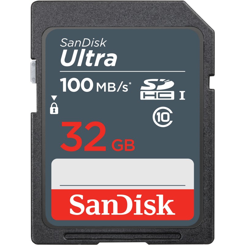 SanDisk Ultra 32GB SDHC Mem Card 100MB s UHS-I Class 10