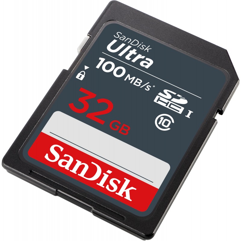 SanDisk Ultra 32GB SDHC Mem Card 100MB s UHS-I Klasse 10
