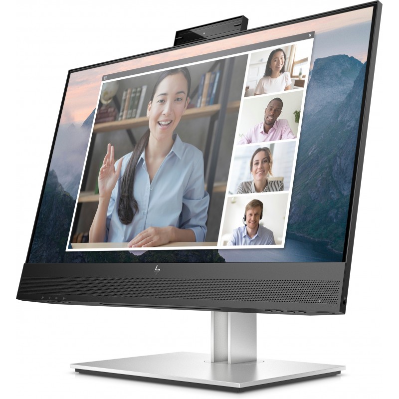 HP E24mv G4 computer monitor 60.5 cm (23.8") 1920 x 1080 pixels Full HD Black, Silver