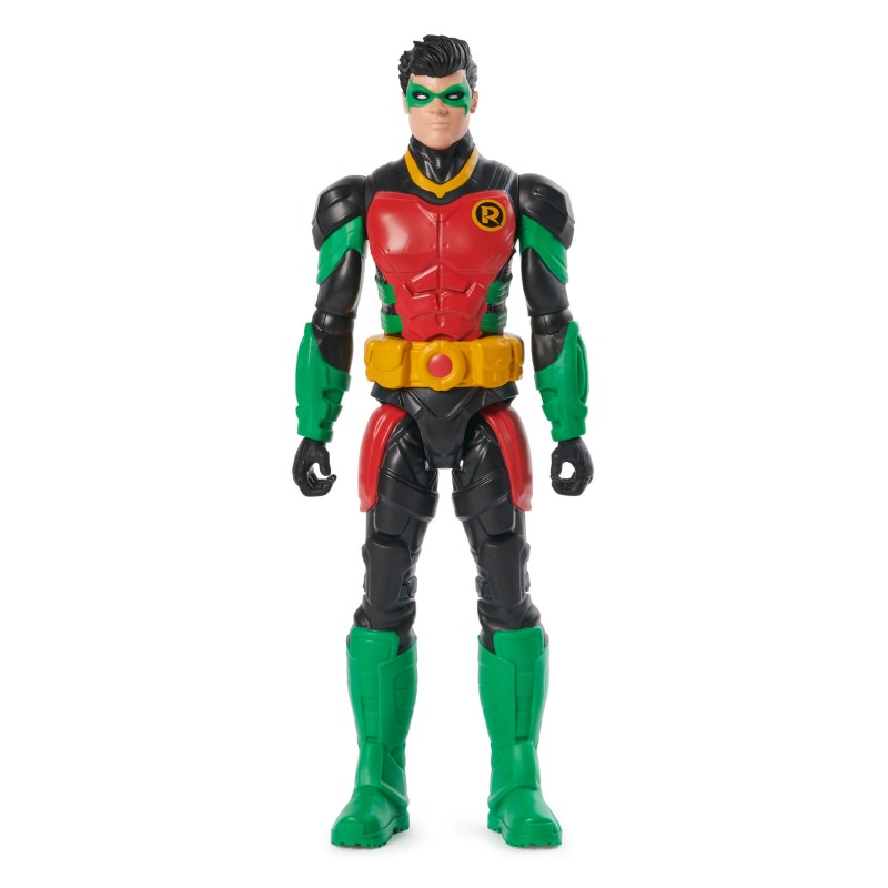 DC Comics , Action Figure Robin Armatura, Supereroe Giocattolo in Scala, Personaggio Mondo Batman Alto 30 cm, Supereroe con 11