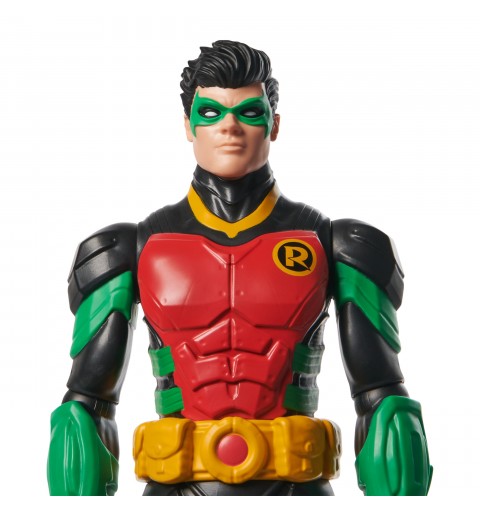 DC Comics , Action Figure Robin Armatura, Supereroe Giocattolo in Scala, Personaggio Mondo Batman Alto 30 cm, Supereroe con 11