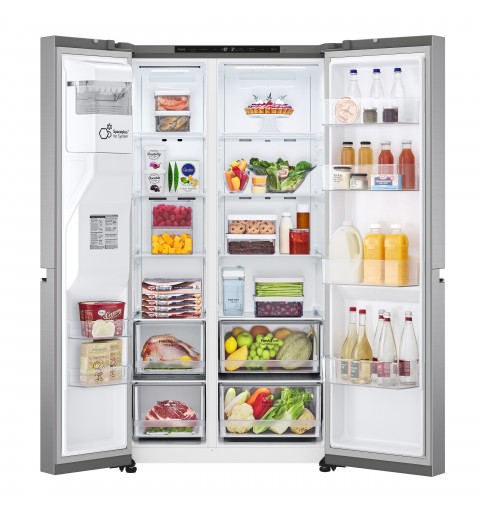LG GSLV71PZRC Frigorifero Side-by-Side, Classe C, 635L, Wi-Fi, Senza allaccio, Inox