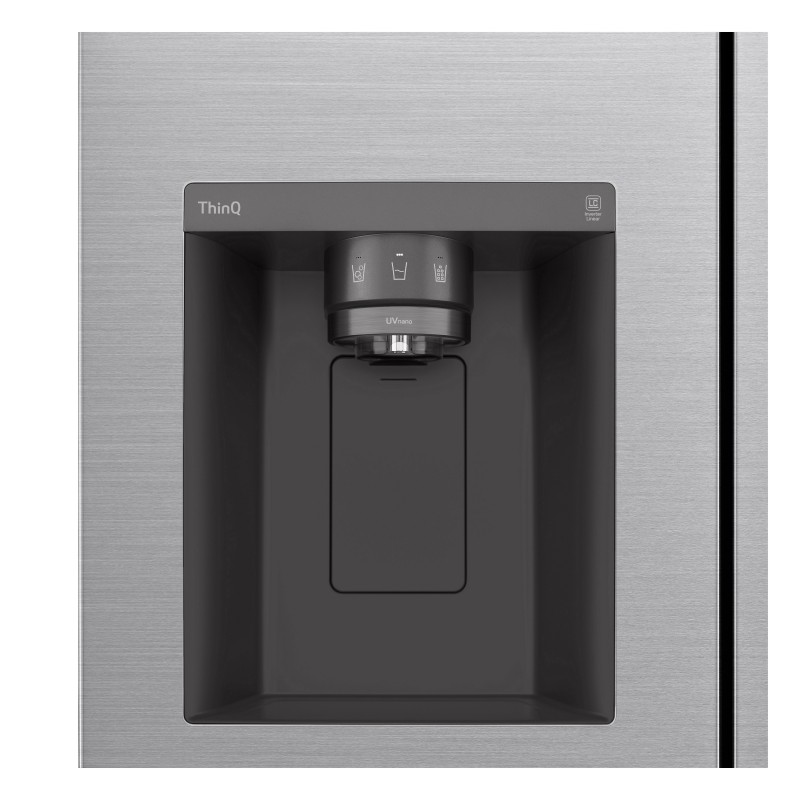 LG GSLV71PZRC Frigorifero Side-by-Side, Classe C, 635L, Wi-Fi, Senza allaccio, Inox