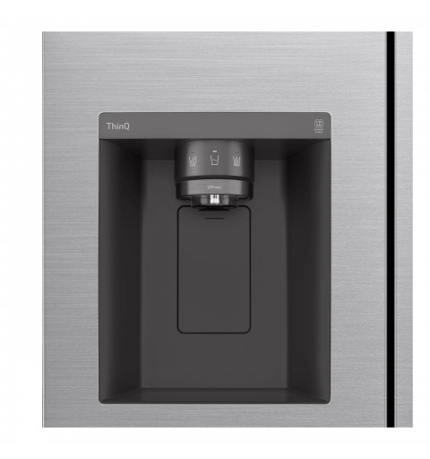 LG GSLV71PZRC Frigorifero Side-by-Side, Classe C, 635L, Wi-Fi, Senza allaccio, Inox