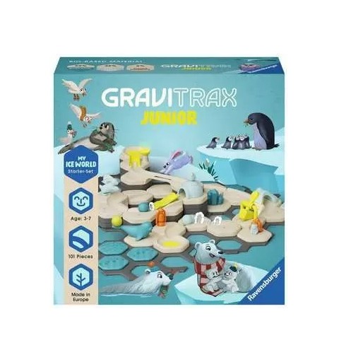 Ravensburger GraviTrax Junior Starter-Set L Ice Spielzeug-Murmelbahn