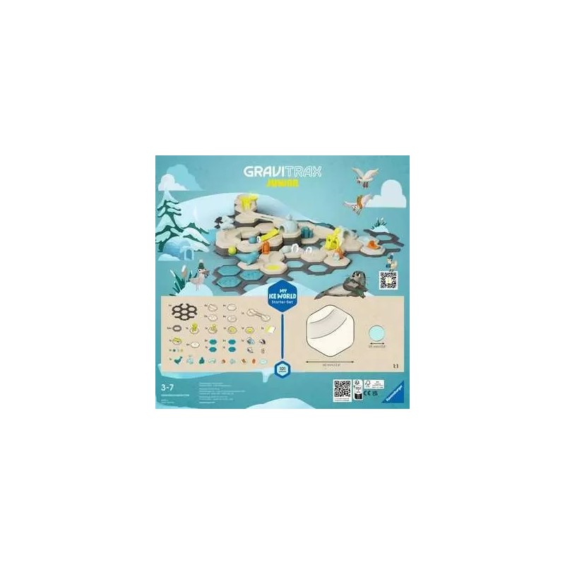 Ravensburger GraviTrax Junior Starter-Set L Ice Pista da biglie giocattolo