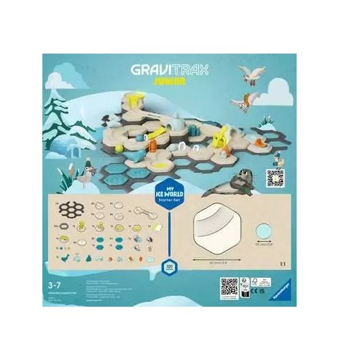 Ravensburger GraviTrax Junior Starter-Set L Ice Pista da biglie giocattolo