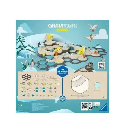 Ravensburger GraviTrax Junior Starter-Set L Ice Spielzeug-Murmelbahn
