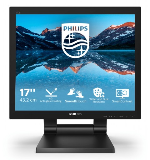 Philips 172B9TL 00 écran plat de PC 43,2 cm (17") 1280 x 1024 pixels Full HD LCD Écran tactile Noir
