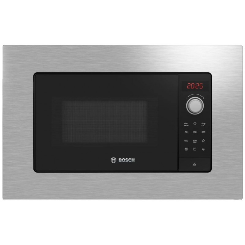 Bosch Serie 2 BEL623MS3 micro-onde Intégré Micro-ondes grill 20 L 800 W Acier inoxydable