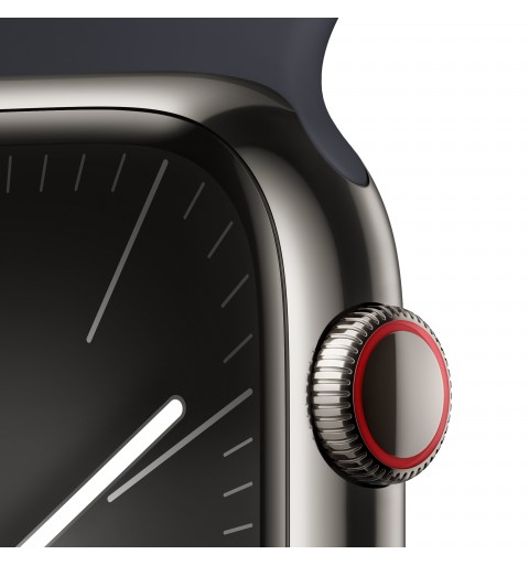 Apple Watch Series 9 45 mm Digital 396 x 484 Pixel Touchscreen 4G Graphit WLAN GPS
