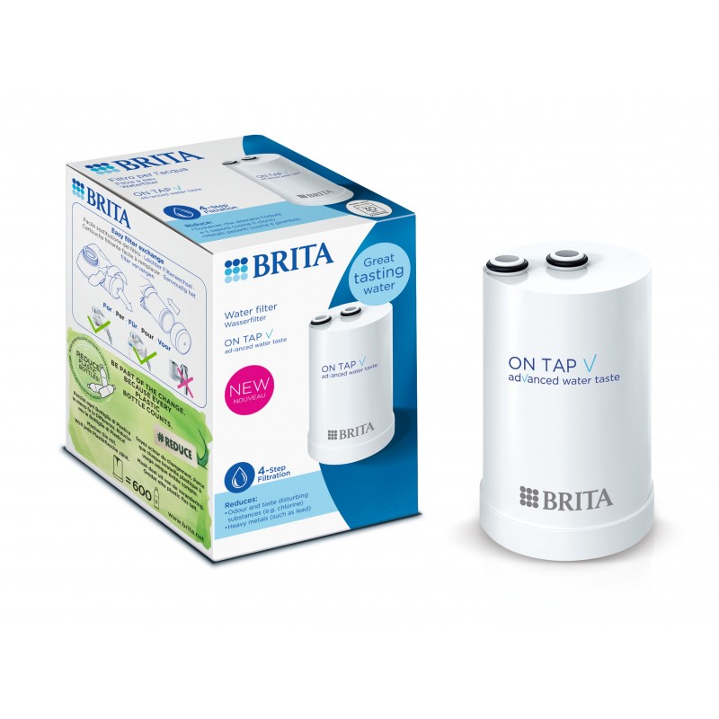Brita Sistema On Tap Filtre à eau pour robinet Argent, Blanc