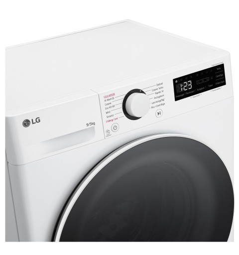 LG D2R5S09TSWW washer dryer Freestanding Front-load White E