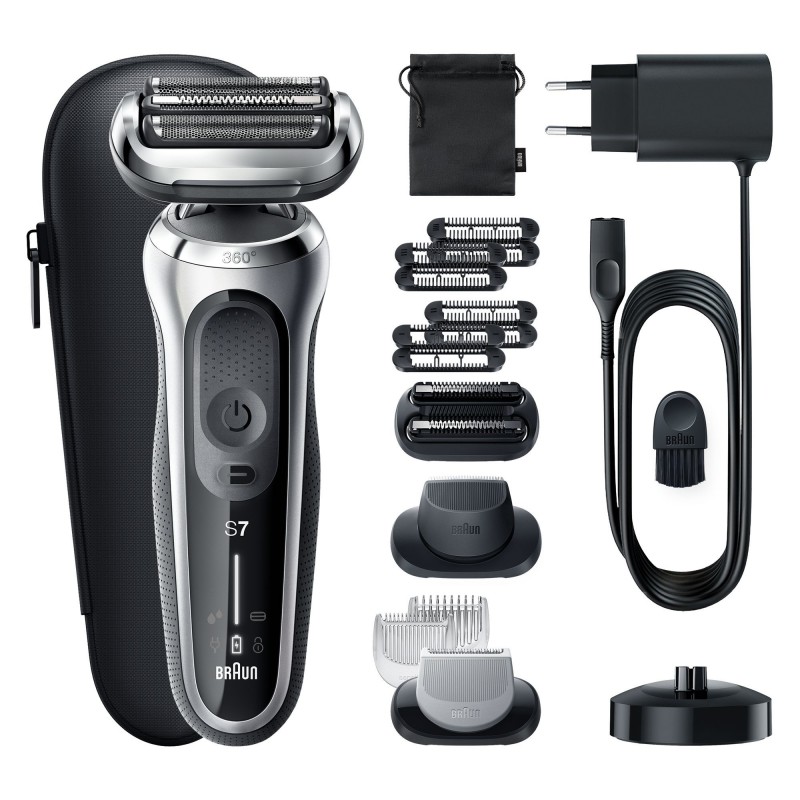 Braun Series 7 71-S4862cs Rasoio Elettrico Uomo Con Accessori Rifinitore Di Precisione, Rifinitore Effetto Barba Incolta E