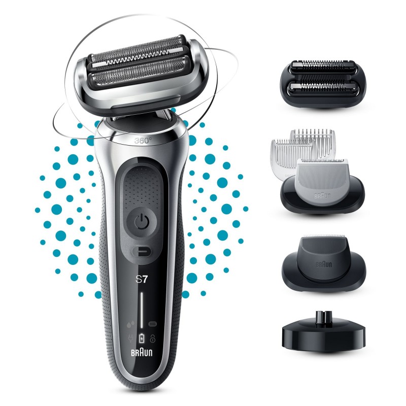 Braun Series 7 71-S4862cs Rasoir à grille Tondeuse Argent
