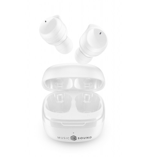 Music Sound Flow Auricolare Wireless In-ear Musica e Chiamate Bluetooth Bianco