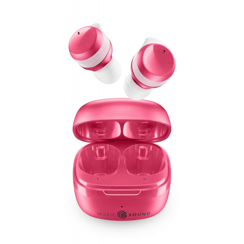 Music Sound Flow Headset Wireless In-ear Calls Music Bluetooth Pink
