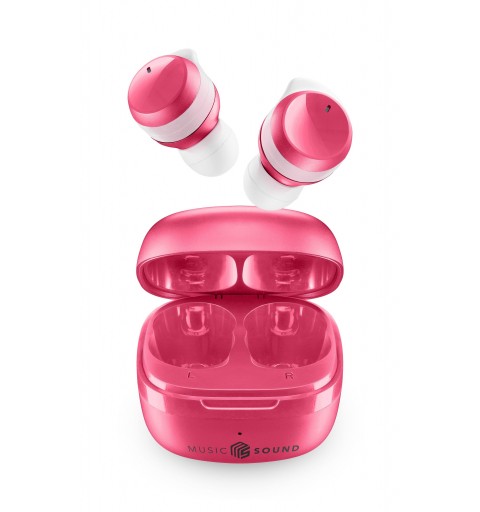 Music Sound Flow Headset Wireless In-ear Calls Music Bluetooth Pink