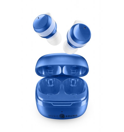 Music Sound Flow Headset Wireless In-ear Calls Music Bluetooth Blue