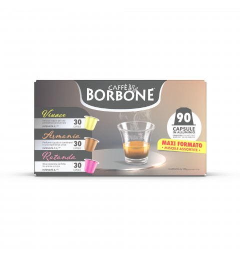 Caffè Borbone REBMIX90PZ Kaffeekapsel & Kaffeepad 90 Stück(e)