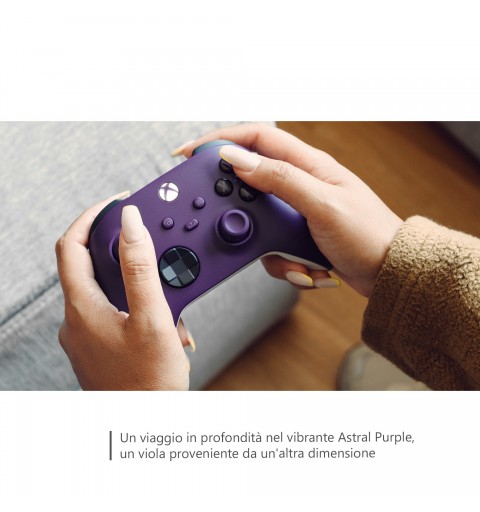 Microsoft QAU-00069 mando y volante Púrpura Bluetooth USB Gamepad Analógico Digital Android, PC, Xbox Series S, Xbox Series X,