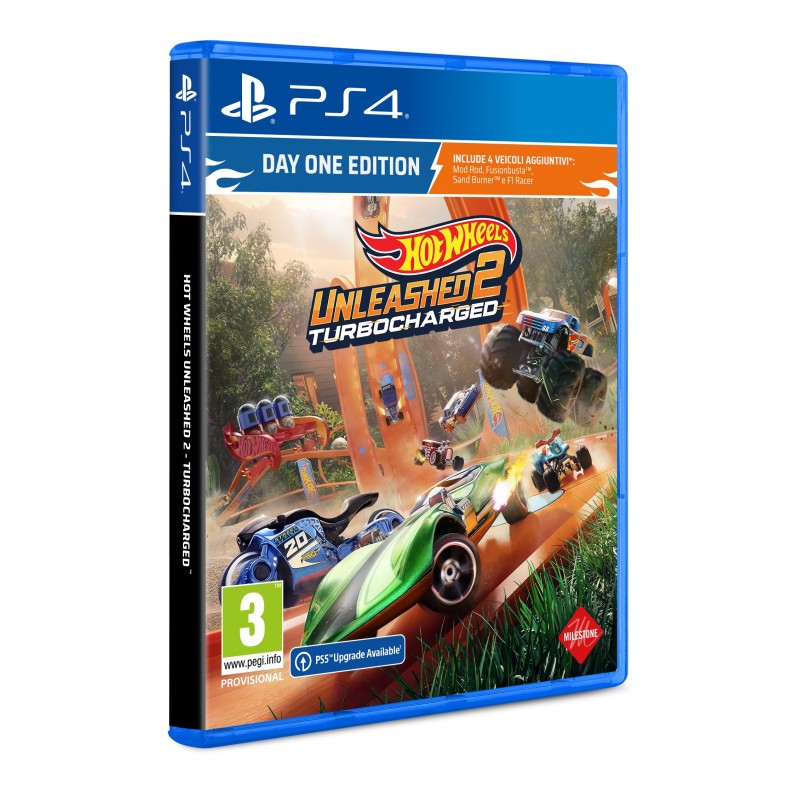 Milestone Hot Wheels Unleashed 2 Turbocharged - Day One Edition Day One (Primer día) Italiano PlayStation 4