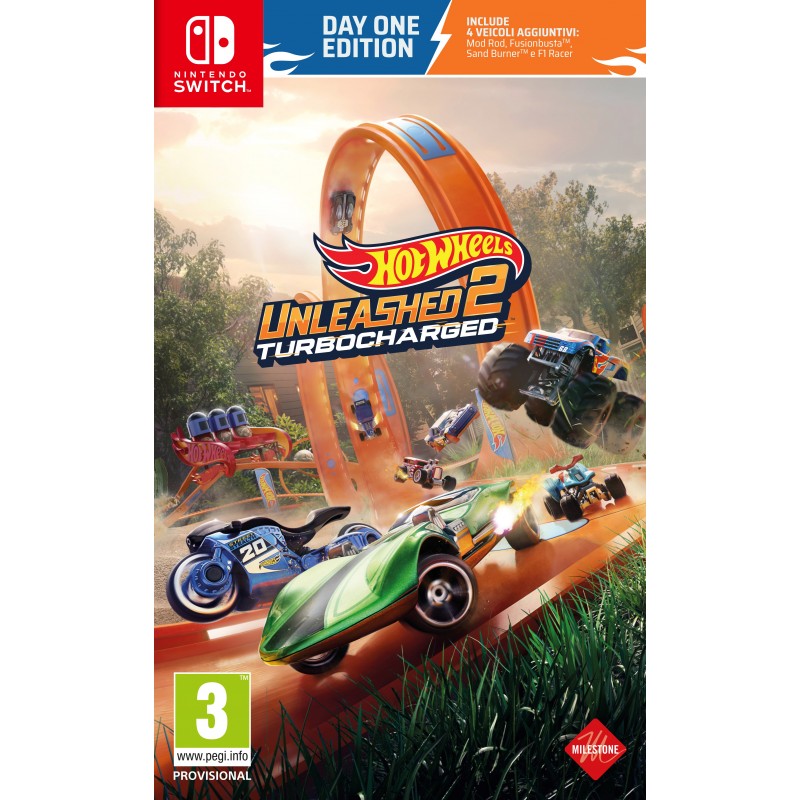 Milestone Hot Wheels Unleashed 2 Turbocharged - Day One Edition Day One (Primer día) Italiano Nintendo Switch