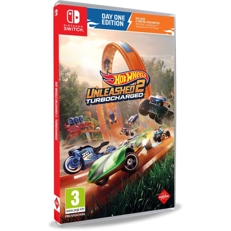 Milestone Hot Wheels Unleashed 2 Turbocharged - Day One Edition Day One (Primer día) Italiano Nintendo Switch