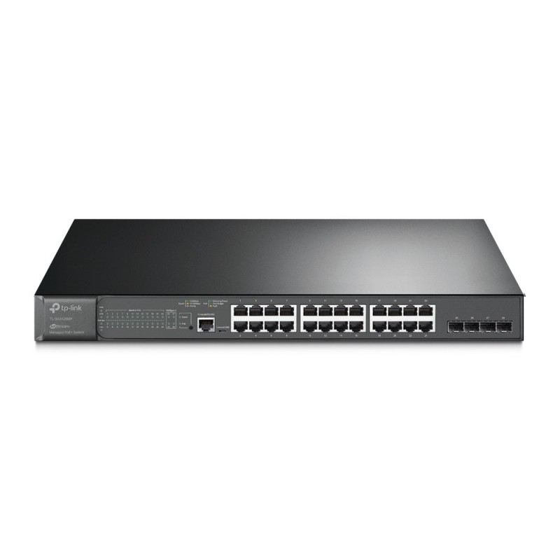 TP-Link TL-SG3428MP switch di rete Gestito L2 L3 Gigabit Ethernet (10 100 1000) Supporto Power over Ethernet (PoE) 1U Nero