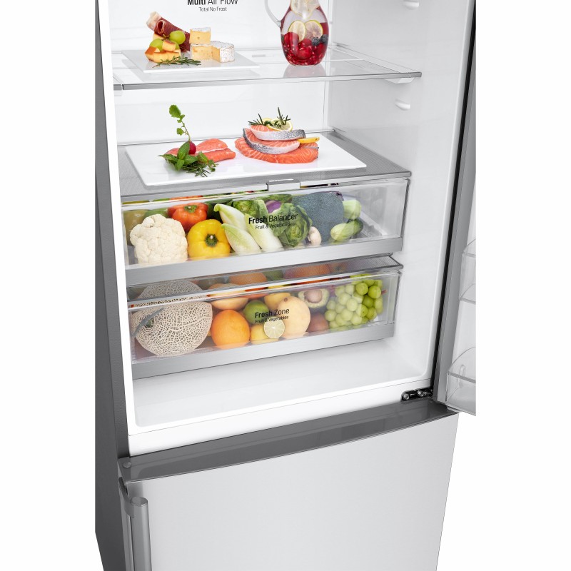 LG GBB569NSAFB fridge-freezer Freestanding 451 L D Stainless steel