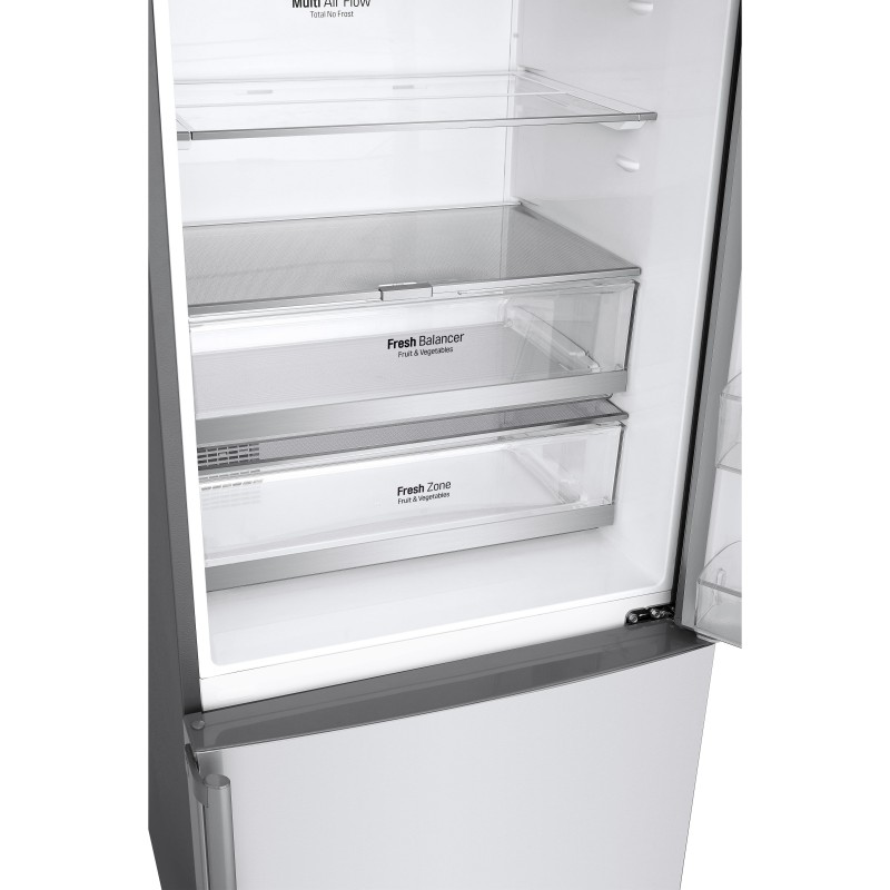 LG GBB569NSAFB réfrigérateur-congélateur Pose libre 451 L D Acier inoxydable