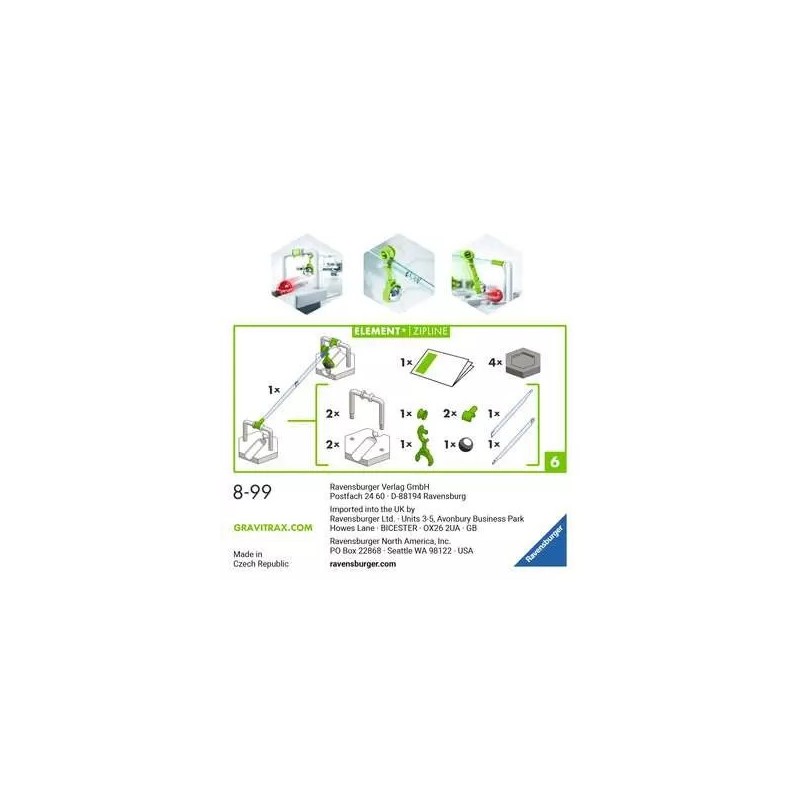 Ravensburger GraviTrax Element Zipline accessoire pour jeux d'adresse actifs