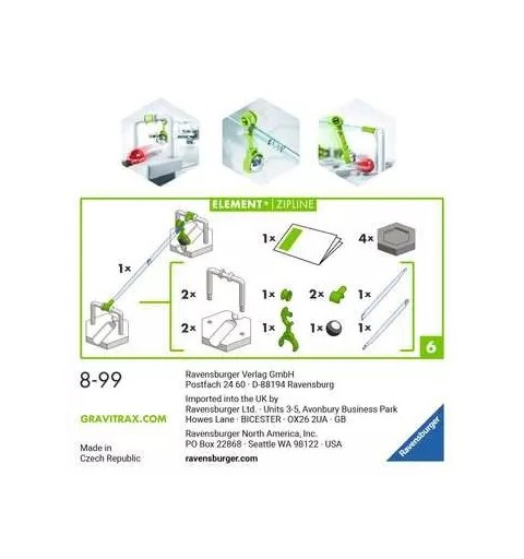 Ravensburger GraviTrax Element Zipline accessoire pour jeux d'adresse actifs