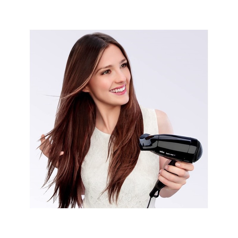 Braun HD130 hair dryer 1200 W Black