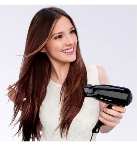 Braun HD130 hair dryer 1200 W Black