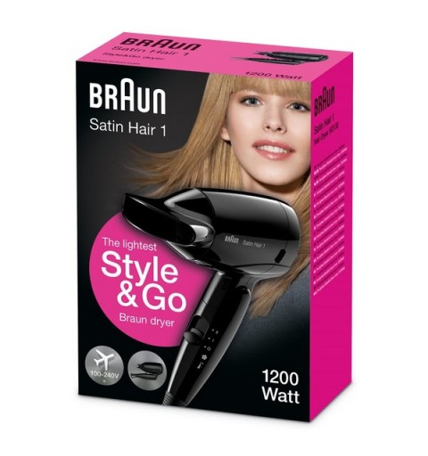 Braun HD130 sèche-cheveux 1200 W Noir