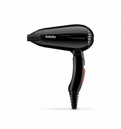 BaByliss Travel Dry 2000 asciuga capelli 2000 W Nero