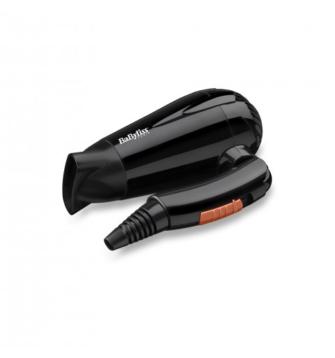 BaByliss Travel Dry 2000 asciuga capelli 2000 W Nero