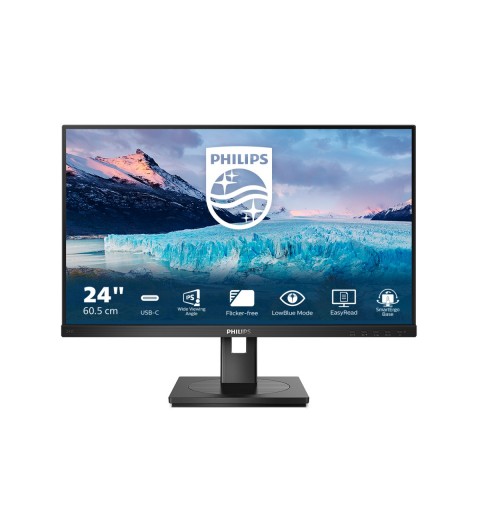 Philips S Line 243S1 00 pantalla para PC 60,5 cm (23.8") 1920 x 1080 Pixeles Full HD LCD Negro