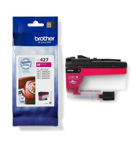 Brother LC-427M cartucho de tinta 1 pieza(s) Original Rendimiento estándar Magenta