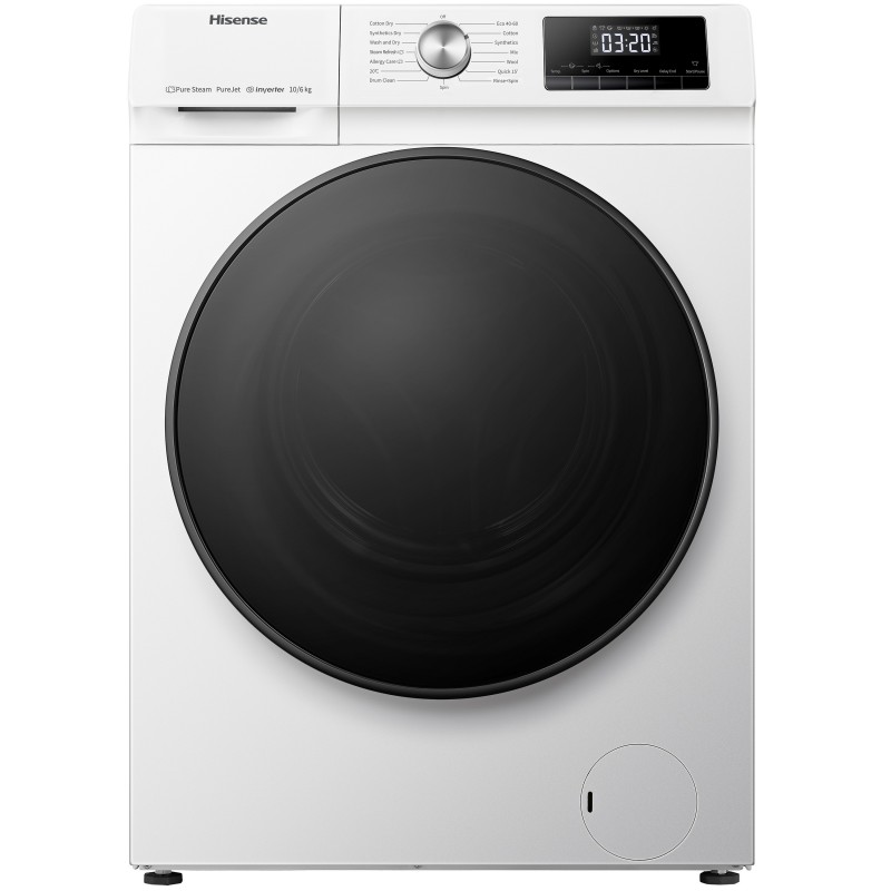 Hisense WDQA1014EVJM Waschtrockner Frontlader Weiß D