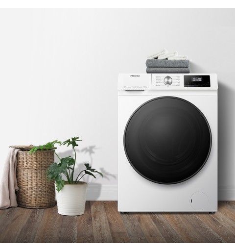 Hisense WDQA1014EVJM machine à laver avec sèche linge Charge avant Blanc D